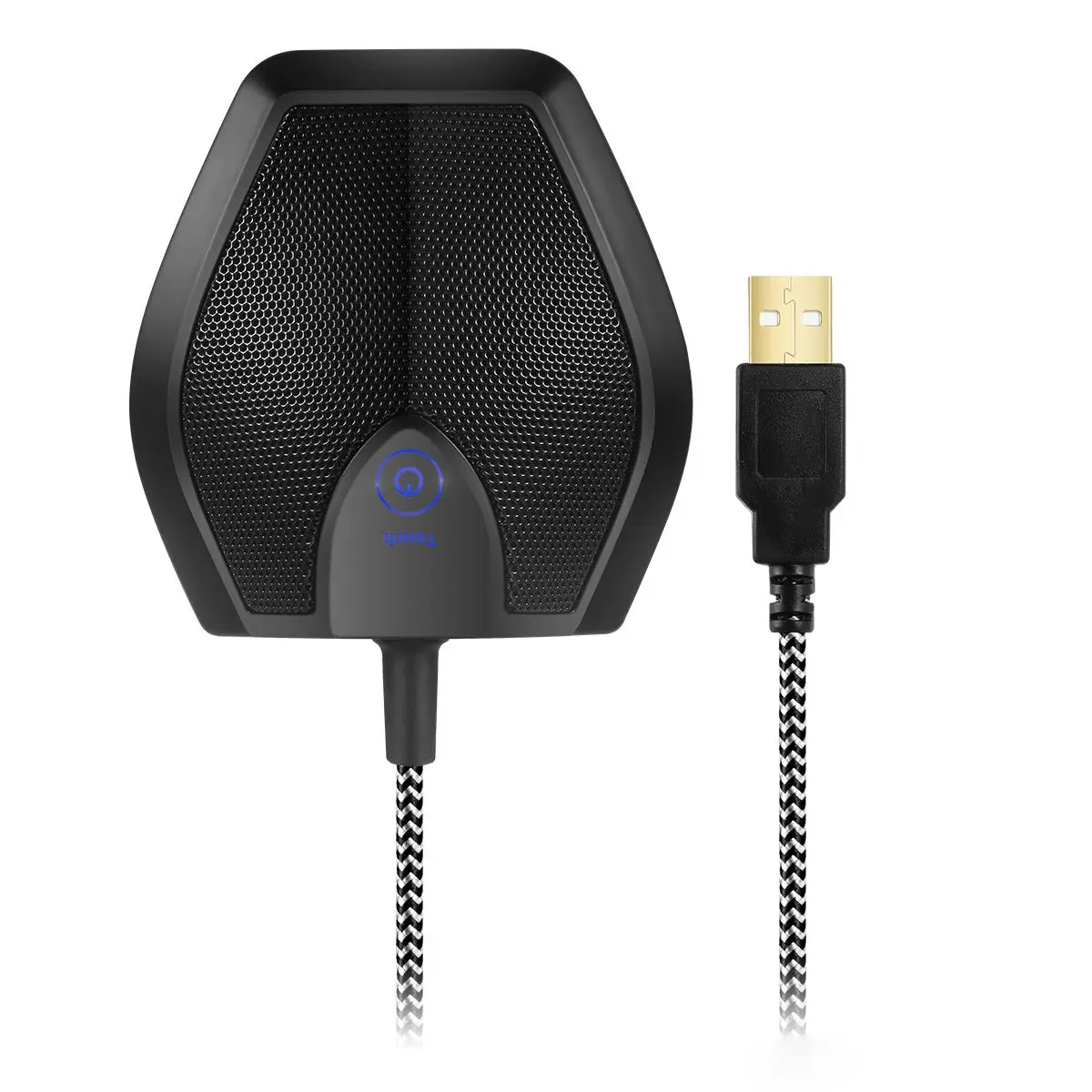Проводной USB микрофон LEORY G11 всенаправленный конденсаторный 50 Гц 16 кГц с сенсорной