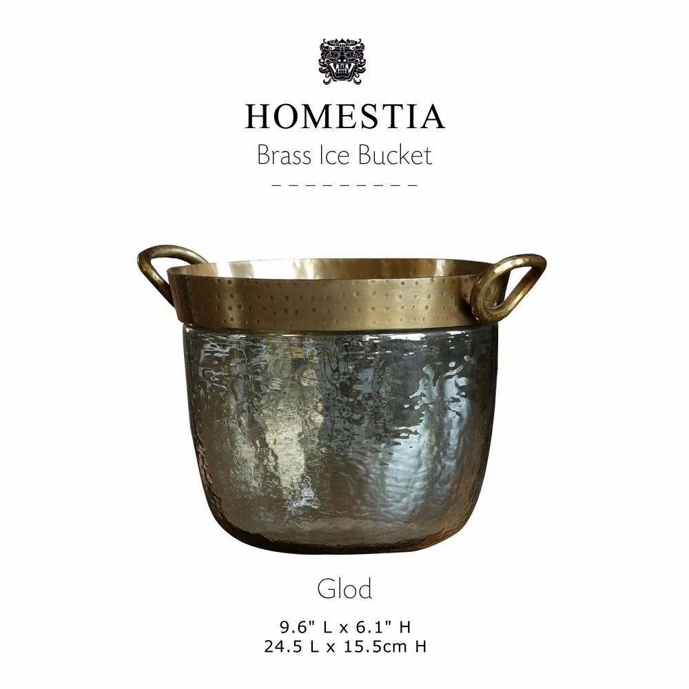 Ковш для льда из латуни большой размер охладитель вина Homestia|Ведра и щипцы льда| |