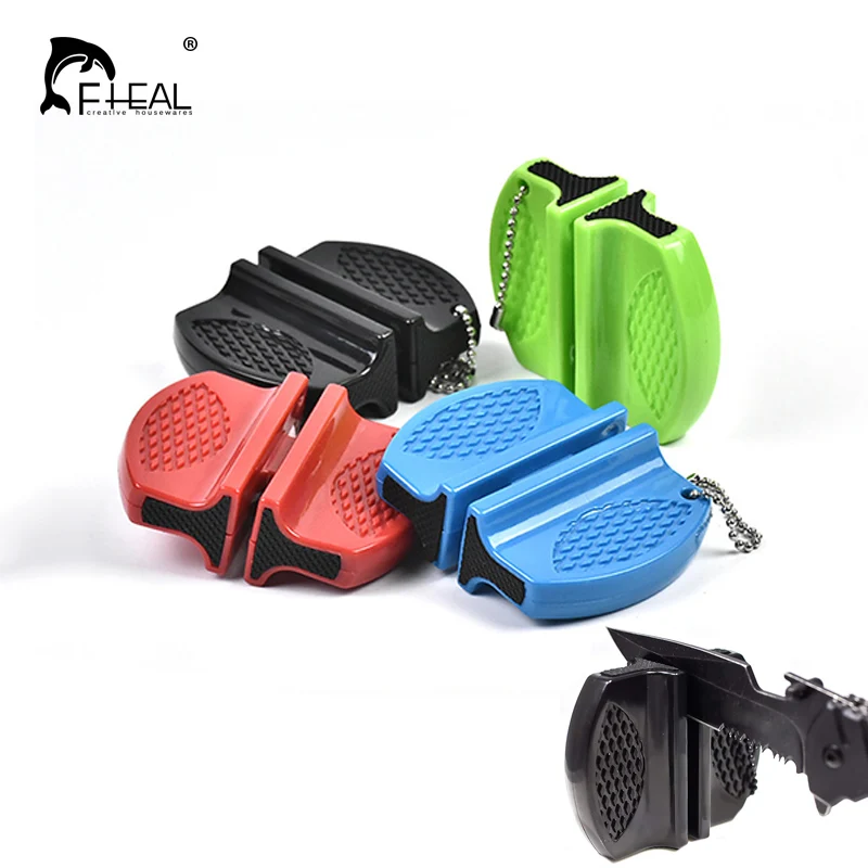 

FHEAL Portable kitchen Knife Sharpener Mini Butterfly Type Two-stage Ceramic Tungsten Steel Knife Sharpener Kitchen Accessories