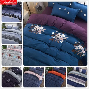 

Double Big Size Duvet Cover Bedding Set New Soft Cotton Bed Linen Adult Couple Spreads Queen King Quilt Comforter Case 220x240cm