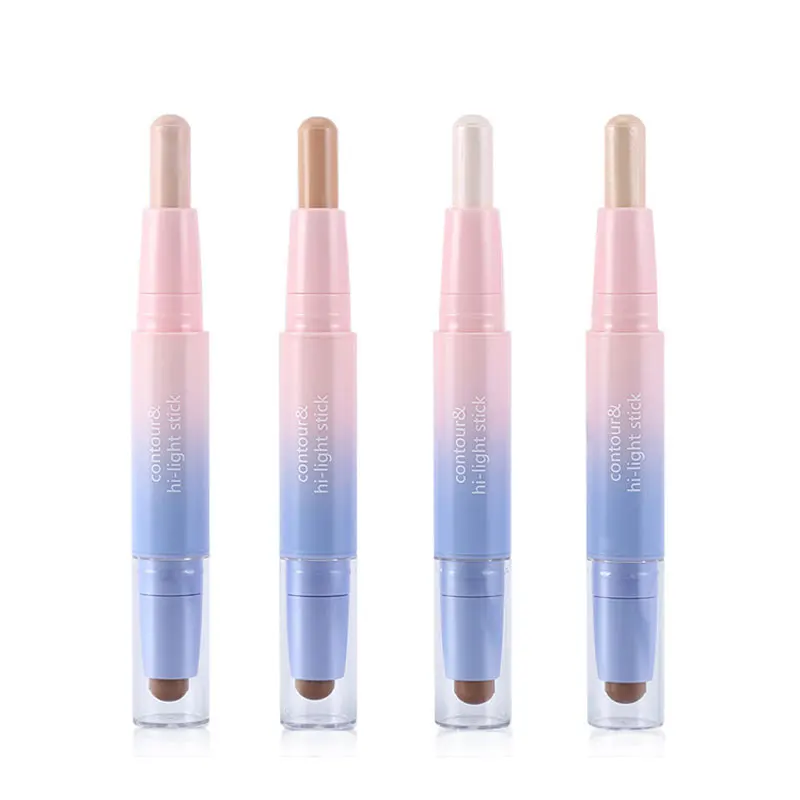 

Brand Makeup Creamy Double-ended 2 in1 Contour Stick Contouring Highlighter Bronzer Create 3D Face Makeup Concealer Pencil
