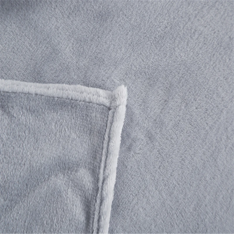  Soft Blanket On The Bed Polyester Coral Fleece Plaid Gray Color Adult Winter Warm Sheets Coverlet B