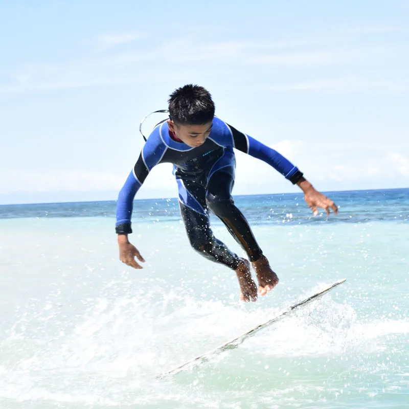 

Children's Swimwear 3mm Long-sleeved Siamese Diving Suit Anti-UV Diving Material Surfing Clothing Warm Diving Suits For Kids