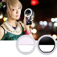 Universal Portable Phone Light Selfie LED Ring Light Selfie 36 LED Flash Light Pocket Clip For