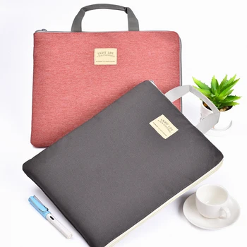 

A4 Office Lady Handbag, Waterproof Canvas Document Bag Business Travel Files Case PC Bag, Add Logo