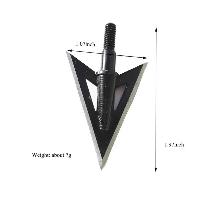 3/6/12pcs 100Gr Archery Blade Arrowhead Stainless Steel Broadheads Target Point Tips Shooting Arrow Shaft Accessories