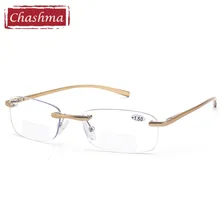 Бифокальные очки для женщин без оправы алюминий магния Diatance и почти Singht использование для женщин и мужчин