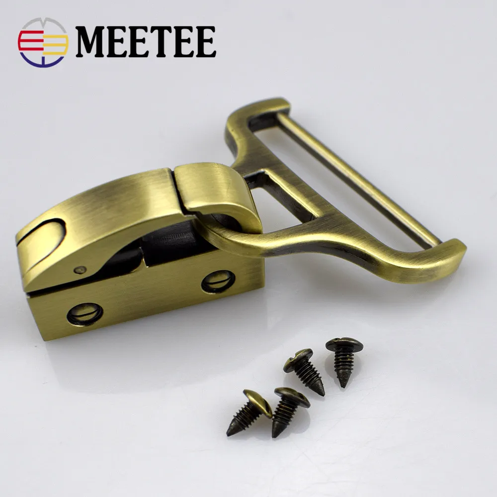 

2sets Meetee Handbag Strap Side Hanging Clip Buckles Metal Snap Hook Clasp with Screw for Bags Parts Hardware Accessories F2-14