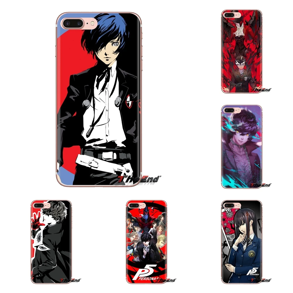 

For Huawei G7 G8 P7 P8 P9 P10 P20 P30 Lite Mini Pro P Smart Plus 2017 2018 2019 Silicone Phone Shell Covers viedo game Persona 5