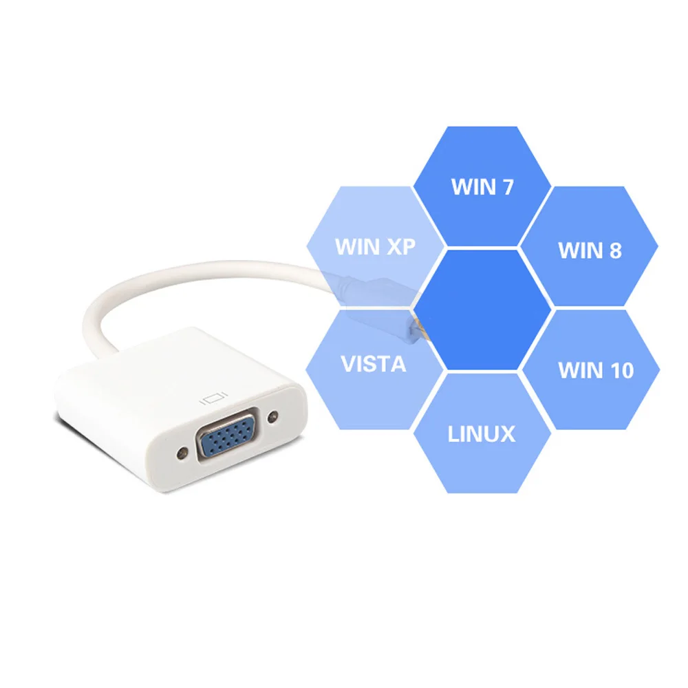 VGA-F to DP-M White  (5)