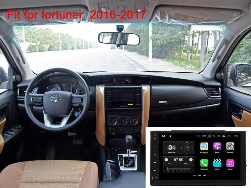 Discount 9" car radio gps player for toyota Fortuner 2016-2017 with android 9.0 octa core 4G RAM 64G ROM gps navigaiton audio stereo 1