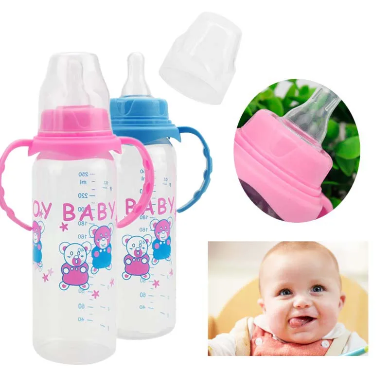 Бутылочка для кормления новорожденных, розовая, синяя, для кормления детей, стандартная, калибр, PP бутылочка PL2