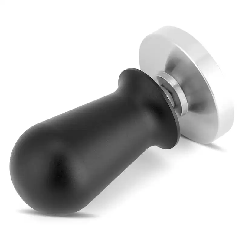Tamper de caf/é Acero inoxidable Color negro Base plana Herramienta de prensado de tamper de caf/é 54mm