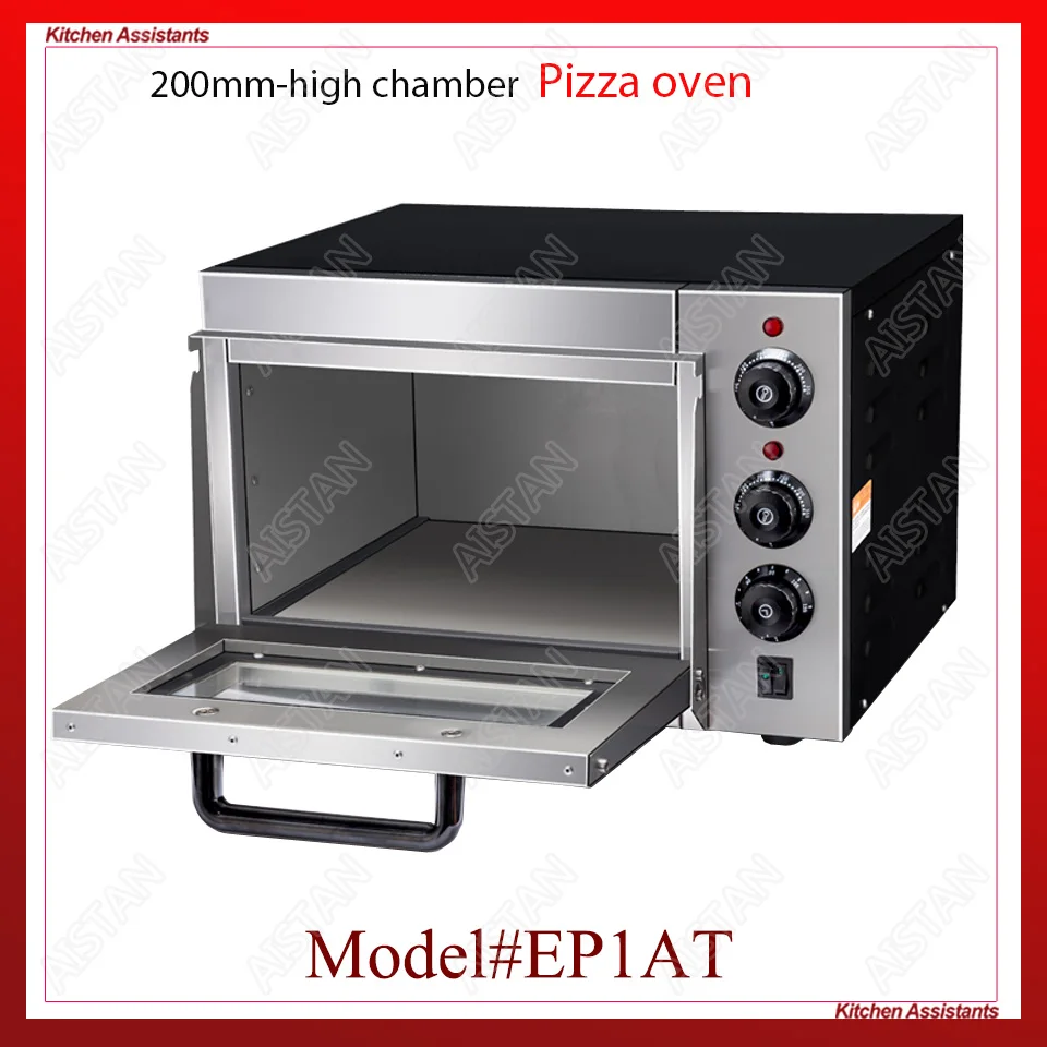 

EP1AT electric single layer higher chamber pizza bakery oven with timer for commercial use for making bread, cake, pizza