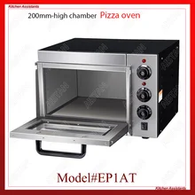 EP1AT electric single layer higher chamber pizza bakery oven with timer for commercial use for making bread, cake, pizza ep2p electric oven for pizza 16 inch timer for commercial use to make bread cake pizza 220v 50hz baking size 40 40 11 5cm