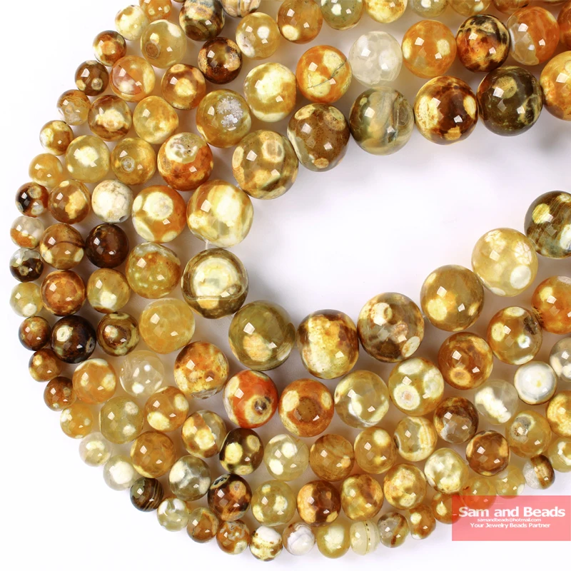 Натуральный камень золото Тигровая кожа огненные Агаты бусины для изготовление браслета ожерелья 1" выбрать размер 4 6 8 10 12 мм GTB9