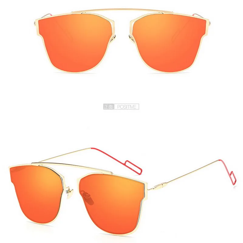 Jyдрагоценность тренд отражающие солнцезащитные очки оригинальные солнцезащитные очки Новые квадратные цветные солнечные очки - Цвет линз: Red