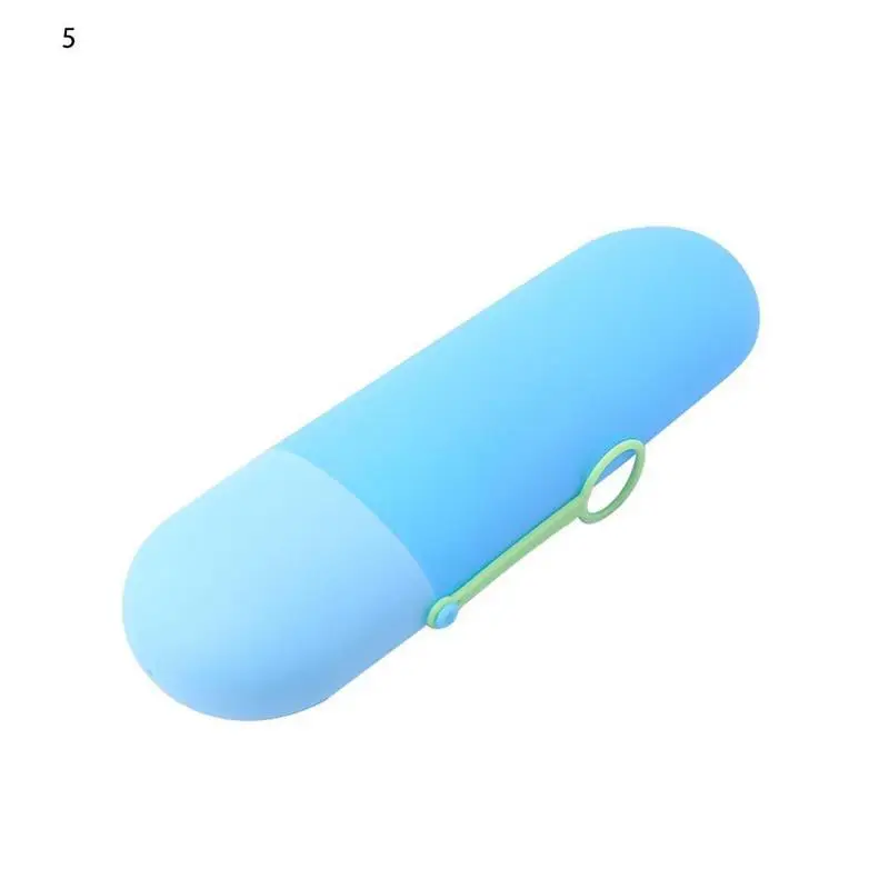 Portable Toothbrush Holder Case Candy Colors Travel Toothpaste Protect Box - Цвет: 5