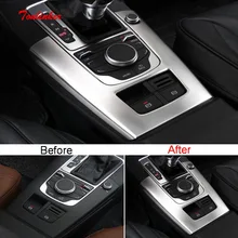 Tonlinker интерьер положение шестерни чехол наклейки для AUDI A3-1" сделай сам" стайлинга автомобилей 1 шт. Нержавеющая сталь крышка наклейки