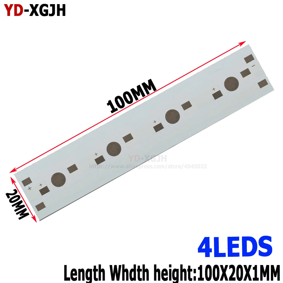 10pcs1W3W5W белый длинная полоса 6 светодиодный s 150x10X1 мм печатной плате с 1 3 5 Вт легкие бусы светодиодный алюминиевая Базовая плита удара для DIY