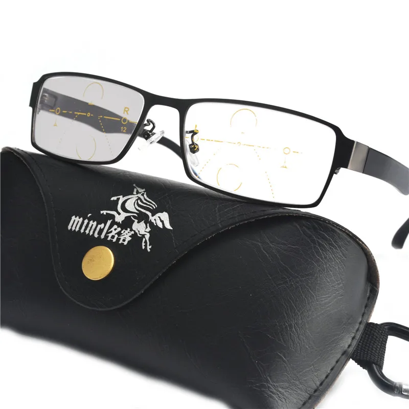 MINCL/ Titanium Alloy Progressive Transition Sun Photochromic Reading