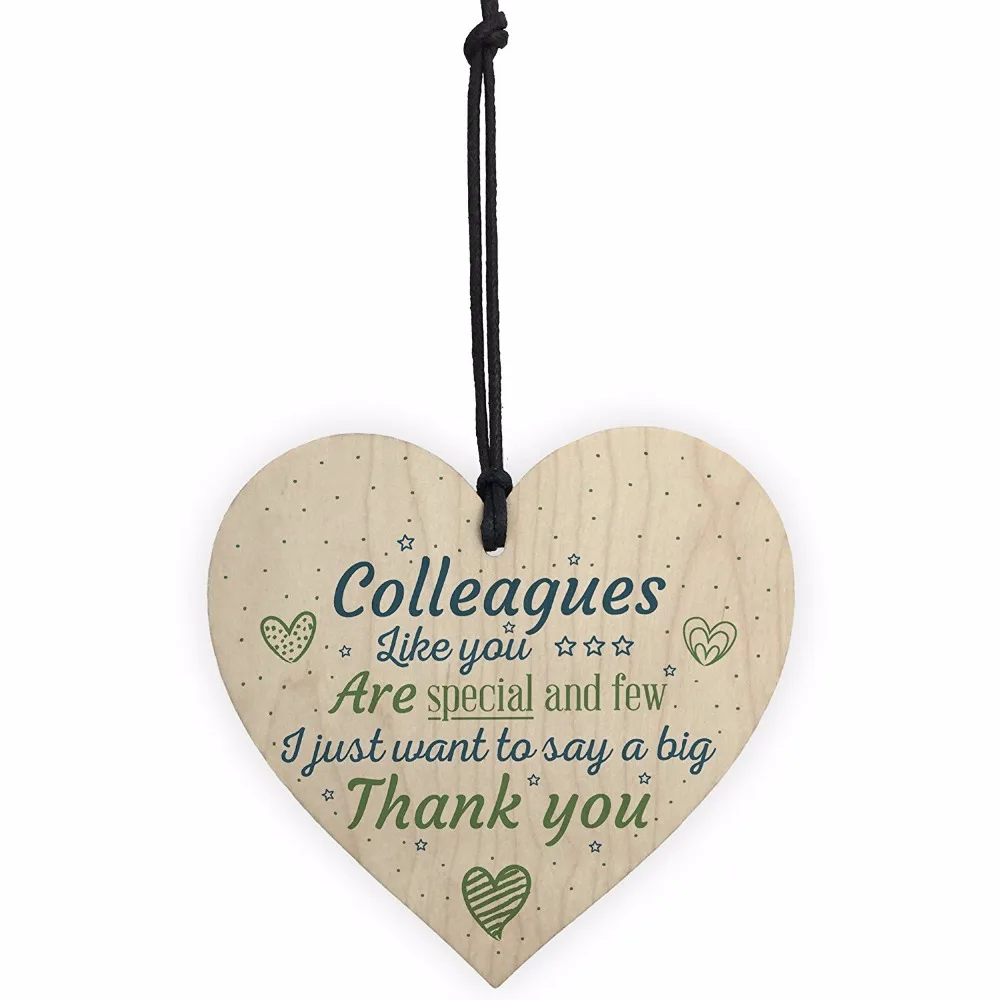 1-Meijiafei-Special-And-Few-Colleagues-Wooden-Hanging-Heart-Plaque-Sign-Friend-Friendship-Thank-You-Office-Work