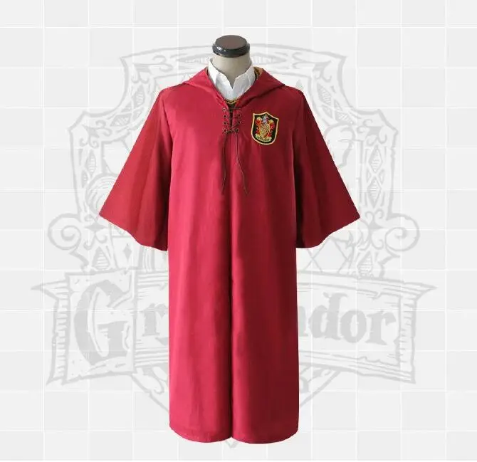 Новый халат для взрослых плащ Гриффиндор Слизерин Quidditch косплэй костюм для Харри Поттер