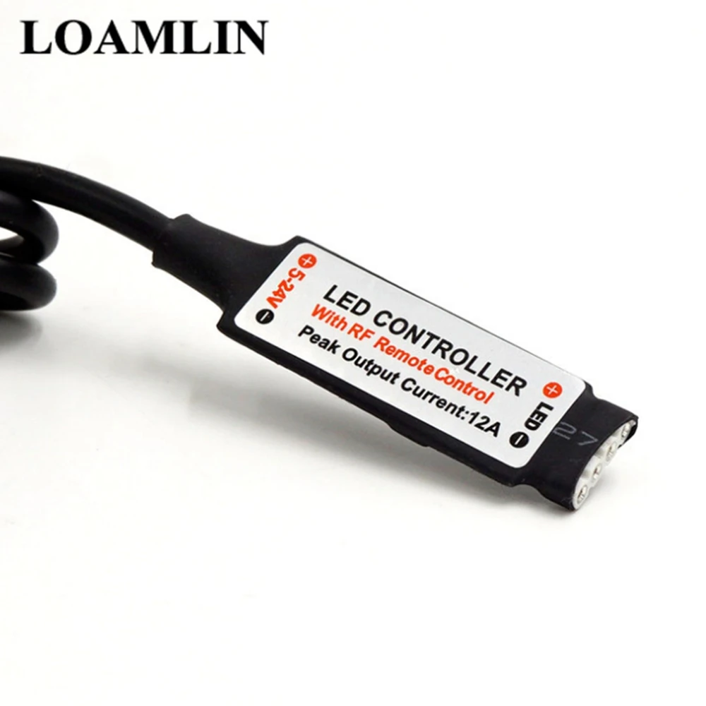USB RGB светодиодный контроллер с 17 кнопками DC5V-24V 12A Rf беспроводной мини пульт дистанционного управления для RGB 3528 5050 Smd Светодиодная лента