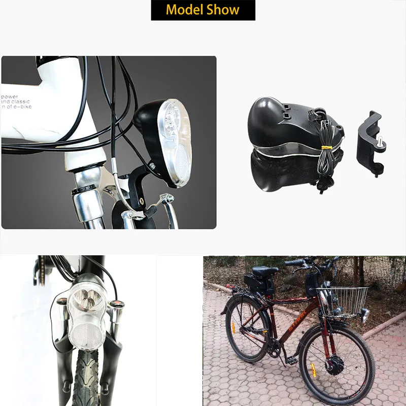 Велосипедный светильник, 36 В, 48 В, светодиодный велосипедный передний светильник, велосипедный светильник, фонарь, водонепроницаемый электрический велосипедный головной светильник для мотоцикла, комплект для электровелосипеда