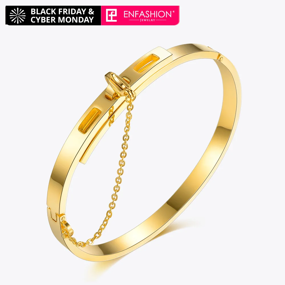 Buy Enfashion Safety Chain Cuff Bracelet Noeud armband