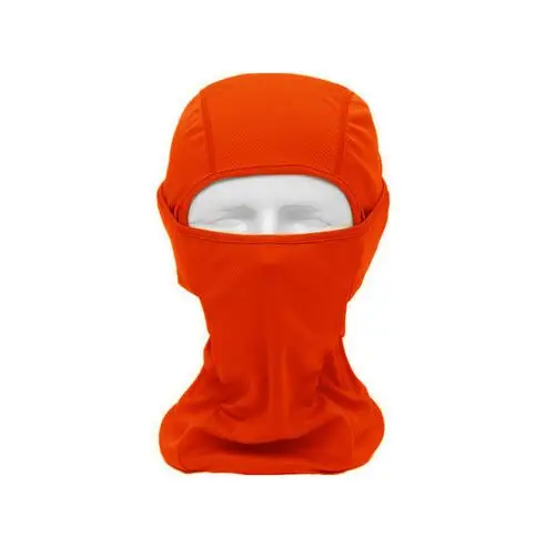 Тактика Балаклава шляпа Ветрозащитная маска быстросохнущая дышащая анти УФ мягкая маска для лица Велоспорт Мотоцикл CS - Цвет: Orange