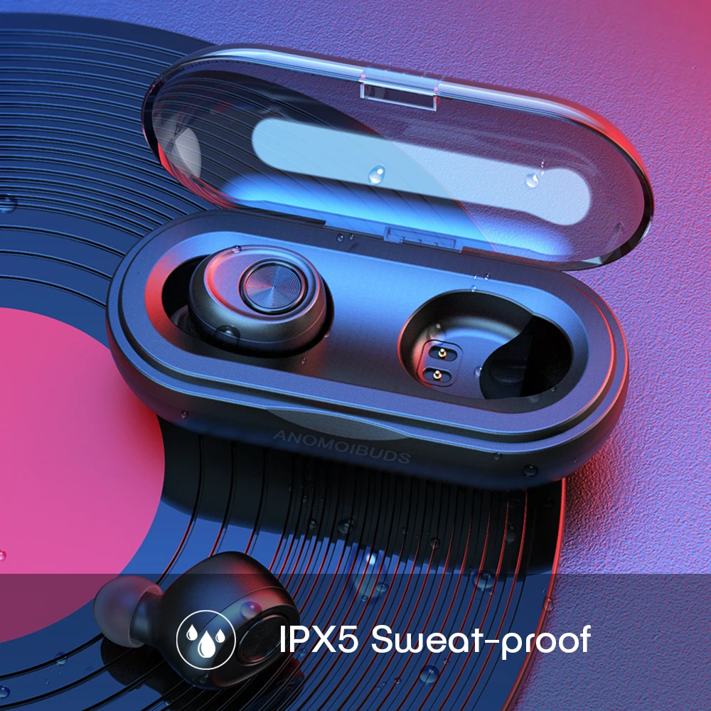 Цена Anomoibuds беспроводные TWS сенсорные bluetooth наушники с отпечатком пальца, HD стерео беспроводные наушники, игровая гарнитура с шумоподавлением