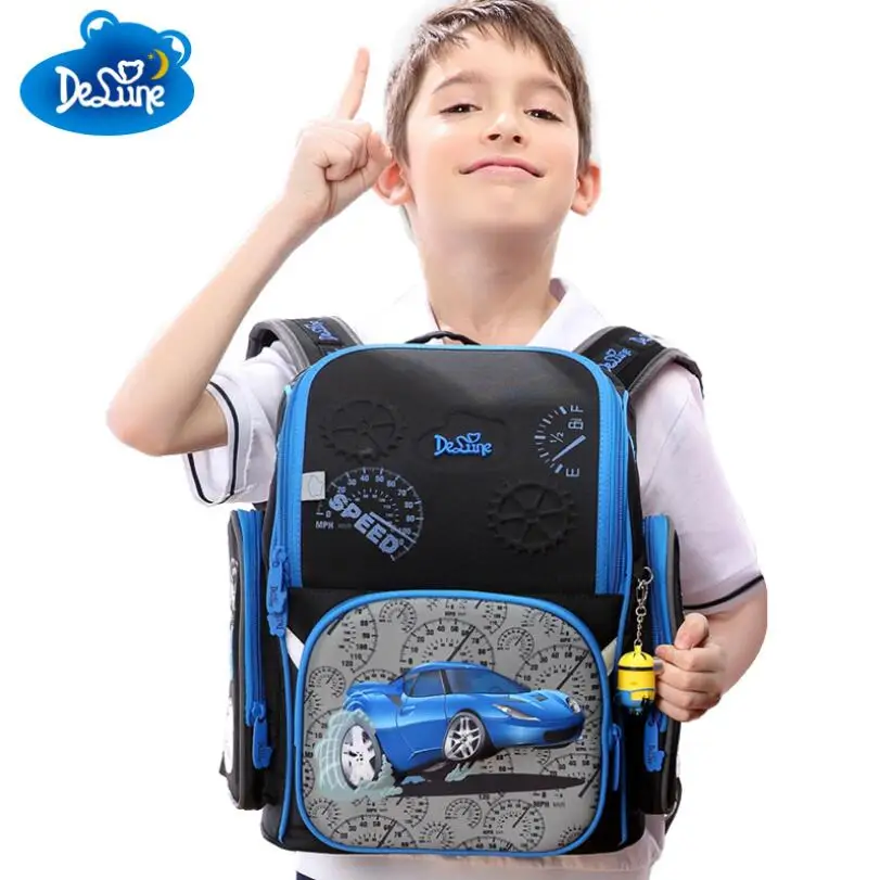 

Russian Designer 3D Cartoon Character School Bags 3D Bear Print Children Orthopedic School Backpacks For Girls Boys