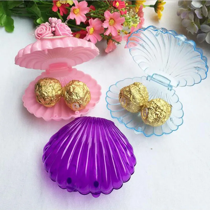 подарочная упаковка под ювелирные изделия ракушка. коробка для цветов ракушка. коробка ракушка. белая коробочка для кольца. коробочка для украшений ракушка.