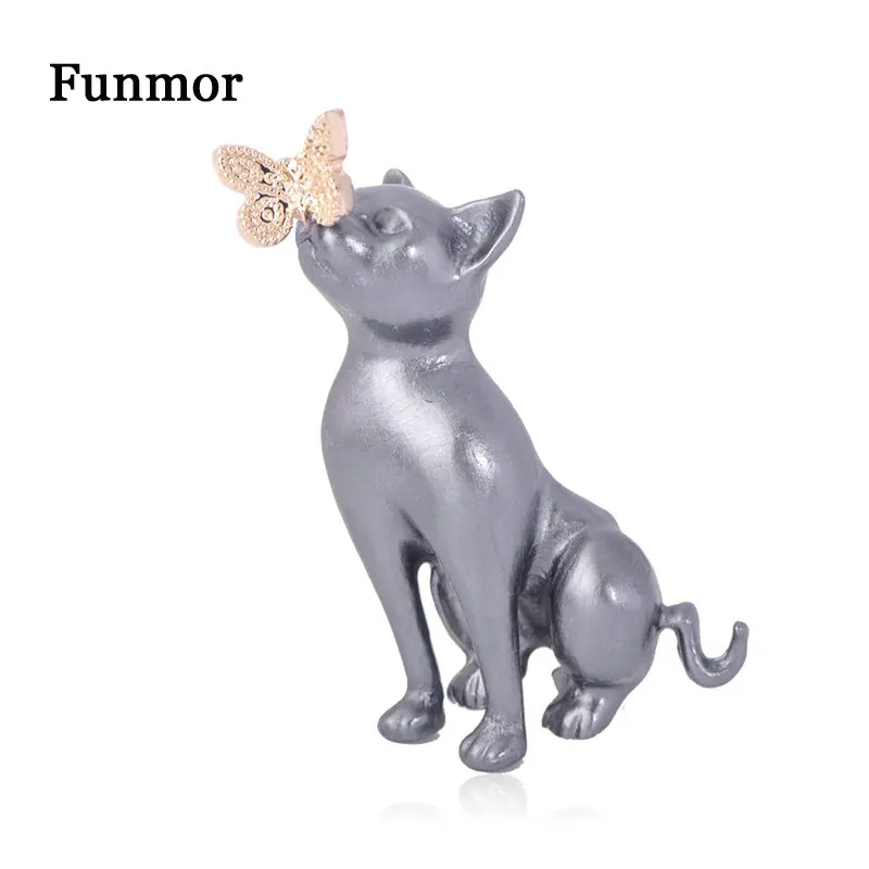 

Funmor Lovely Cat Brooch Enamel Pin For Children Women Daily Going Out Decoration Accessories Lapel Coat Bag Ornaments Gifts