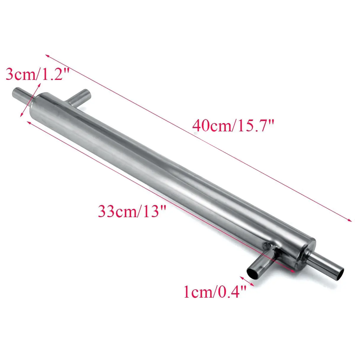 JX-LCLYL Stainless Steel External Cooling Pipe Tube Distiller Condenser for Brewery 16''