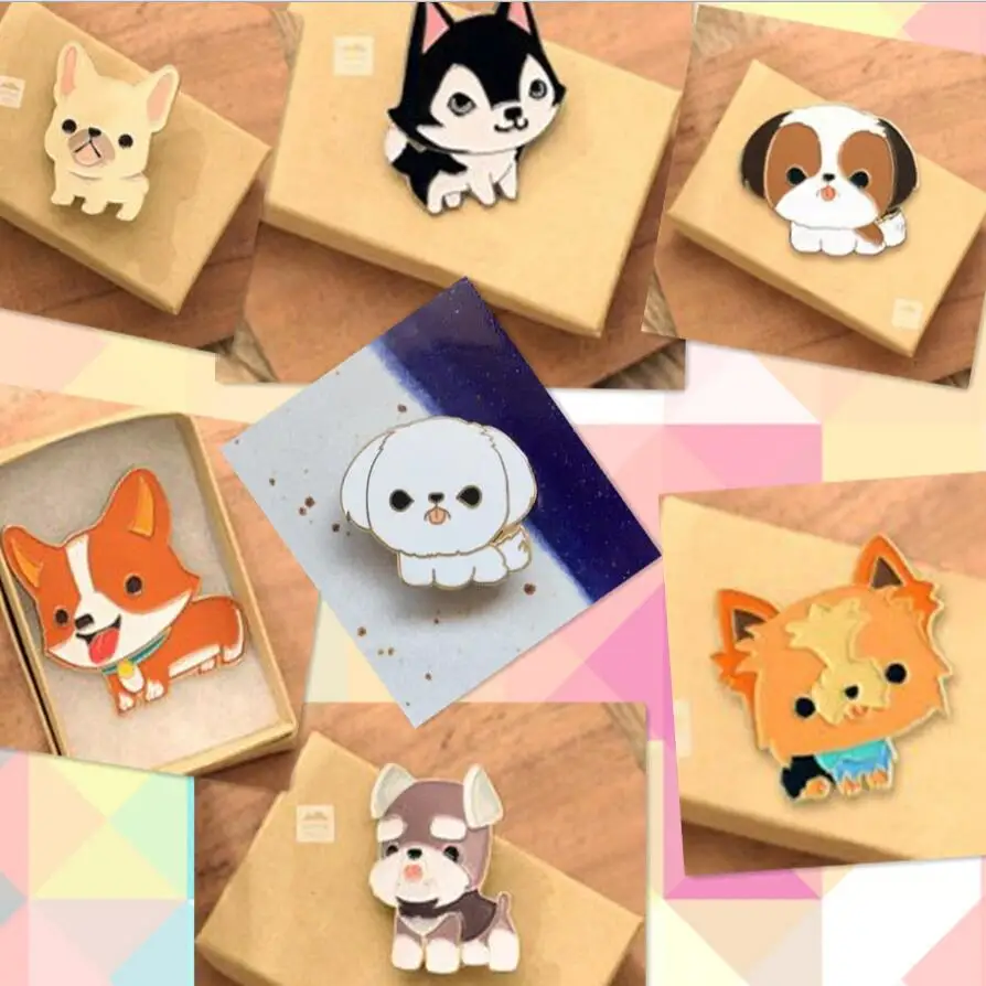 X017 Free shipping Cute Cat Animal Brooch Pins Button Pins Fashion Jewelry Wholesale