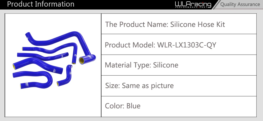 WLR RACING -Blue & yellow Silicone Kit