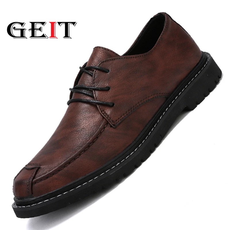 

Men's Genuine Leather Shoes Men Loafers Men Moccasins Flats Slip on New Men's Casual Shoes Dress Mens Business Shoes 38-44