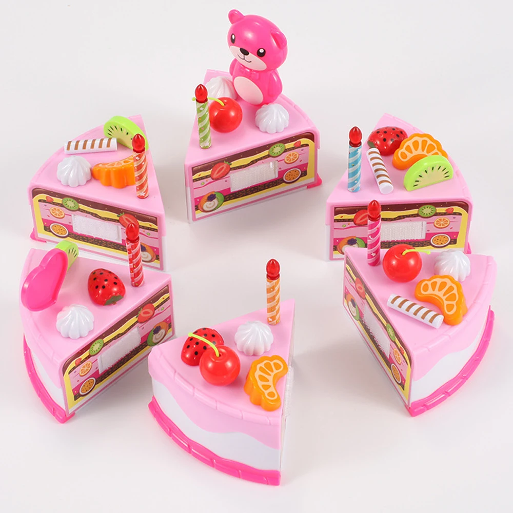 Brinquedos de Cozinha Bolo de Aniversário Cozinha para Crianças Cocina de Juguete Fingir Jogar Corte Comida Brinquedo Plástico Jogo Chá Conjunto 80 Pçs 8 Brinquedos e hobbies