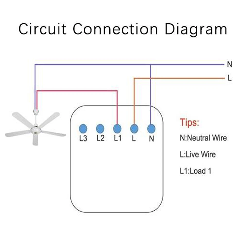 ЕС США WiFi умный потолочный вентилятор переключатель умный дом мобильное приложение дистанционное управление работа с Amazon Alexa Google Home не требуется концентратор