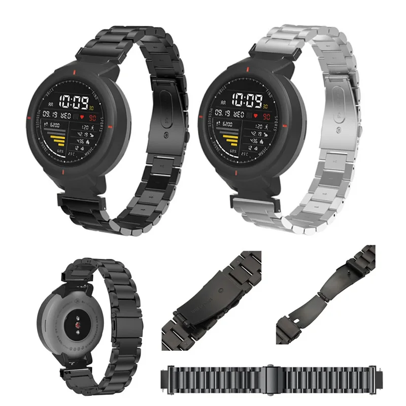 

Stainless Steel Watch Band Replacement Strap for Huami Amazfit Verge 3 SD998