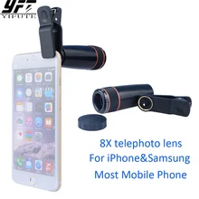 NEW Universal 8x Zoom Lenses Telescope Mobile phones Camera Lens For iPhone 6 6s 7 plus