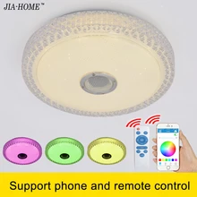 RGB dimming Led light ceiling with phone bluetooth and remote control smart round flush mount light for lampara de techo abajur