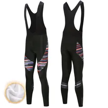 Fualrny мужские брюки 9D с подкладкой из ткани coolmax Gel зимние термальные длинные велосипедные комбинезоны флисовые MTB велосипедные гонки нагрудники шорты