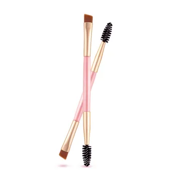

Professional 10pcs EyeBrow Makeup Brush Wood Handle Double Sided Eyebrow Flat Angled Brushes Eye Brow Makeup Brushes