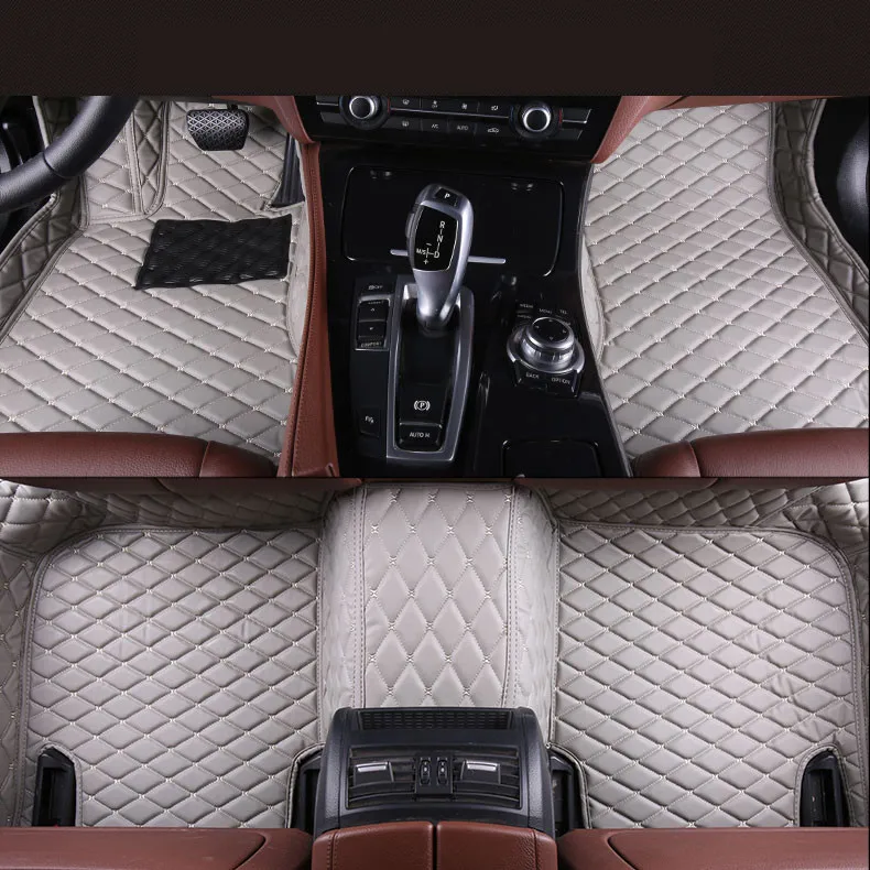 

Auto Floor Mats For Audi A3 Sportback 2014-2017 Foot Carpets Step Mats High Quality Brand New Embroidery Leather Mats