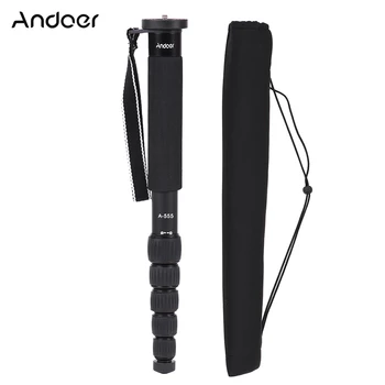 

Andoer A-555 6-Section Photography Monopod Aluminum Alloy Tripod Monopod Unipod for Nikon Canon Sony Pentax Camera Max Load 10kg