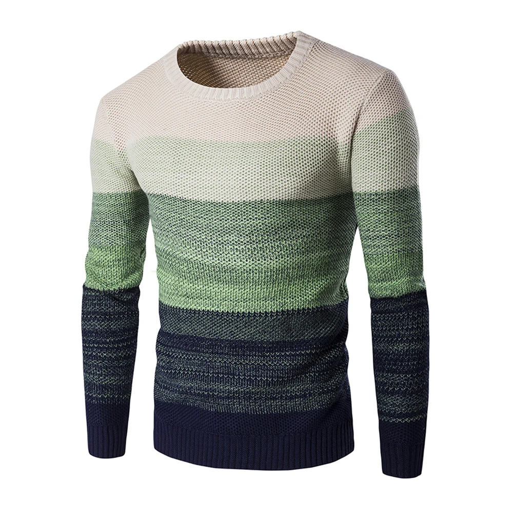 Sweater Men Autumn Winter Fashion Knitting Brand New O-Neck Casual Male Slim Fit Pullover Striped Design Knitwears Sweater Men Autumn Winter Fashion Knitting Brand New O-Neck Casual Male Slim Fit Pullover Striped Design Knitwears