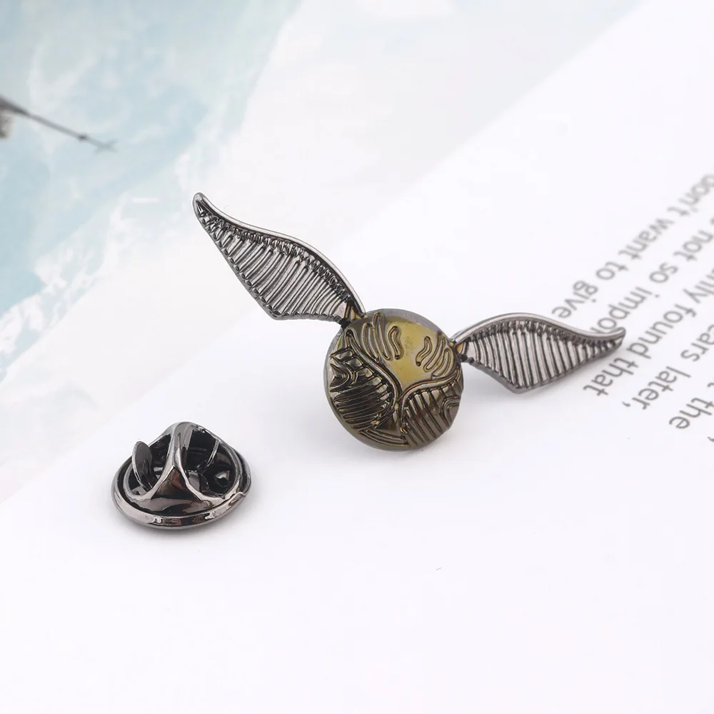 Гарри значки Quidditch Golden Snitch Harley Baud серии платформа значок очки «Дары смерти» брошь 9 3/4 королевская Крестовая кнопка - Окраска металла: 17